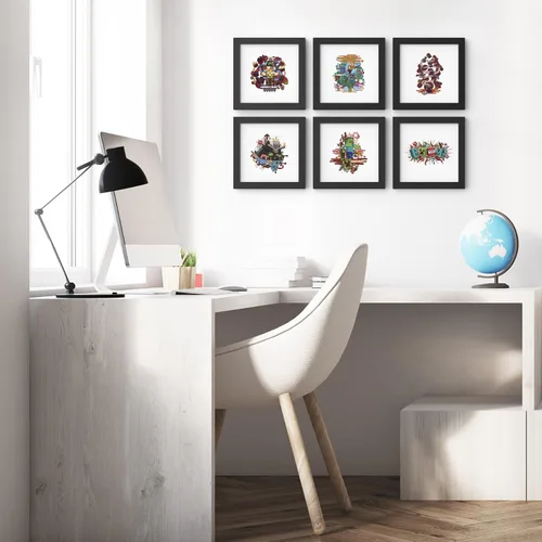 Vista 2 de Trends International Gallery Pops Minecraft - Paquete de arte de pared Funtage Explore (paquete de 6)