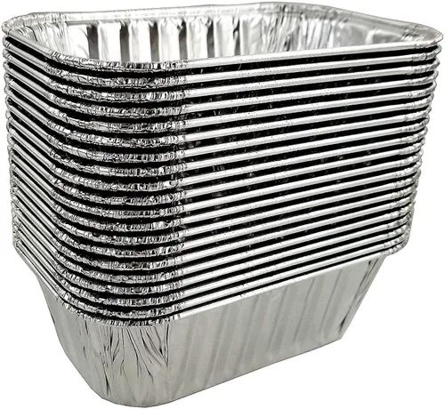 Vista 3 de PACTOGO Mini molde para pan de papel de aluminio de 1 libra con tapa transparente de cúpula alta, recipientes desechables (paquete de 25 juegos)