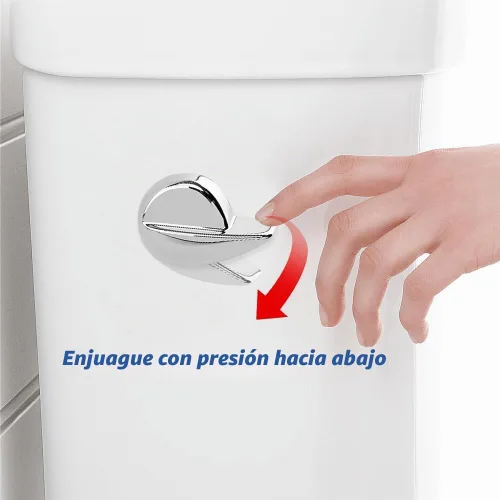 Vista 4 de Kit de reemplazo universal de mango de inodoro, palanca de viaje de inodoro de montaje lateral/angular, acero inoxidable (plata)