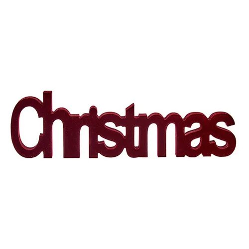Vista 2 de Figura Decorativa Krist+ Christmas Rojo 11 x 2,5 x 36,5 cm