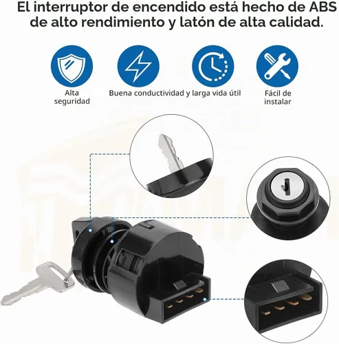 Vista 4 de M MATI Interruptor de llave de encendido 2 posiciones 4 pines para Polaris 2000-2001 Sportsman Scrambler Magnum Trail Blazer Trail Boss Xpedition