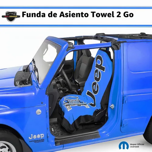 Vista 2 de Seat Armour Toalla de asiento para Jeep, ajuste universal, suave, lavable a máquina, fácil de instalar, multiusos, funda de asiento para Jeep