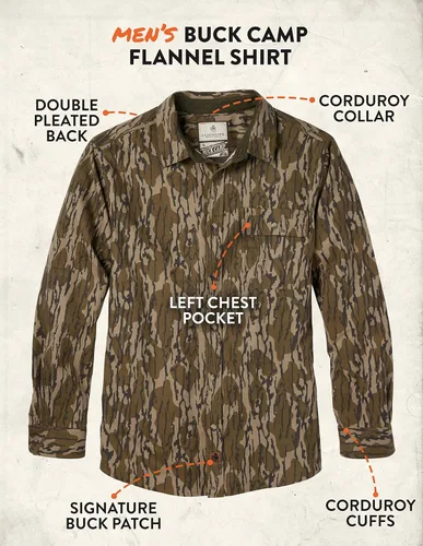 Vista 5 de Legendary Whitetails, Buck Camp - Camisa de franela para hombre