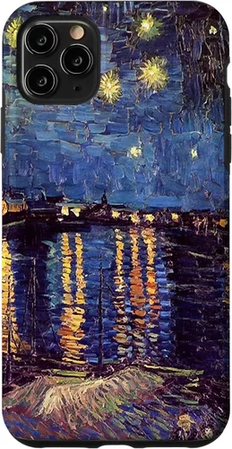 Vista 19 de Starry Night Over The Rhone, Vincent Van Gogh. Funda para iPhone 17