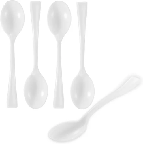 Vista 24 de Restaurantware - Mini tenedor de 4 pulgadas, 100 tenedores pequeños desechables – resistente, par con hormigueros, postres o muestras, tenedores