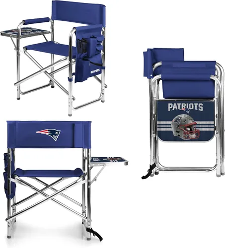Vista 40 de Picnic TIME NFL Unisex-Adult NFL Sports Chair with Side Table, Beach Chair, Camp Chair for Adults