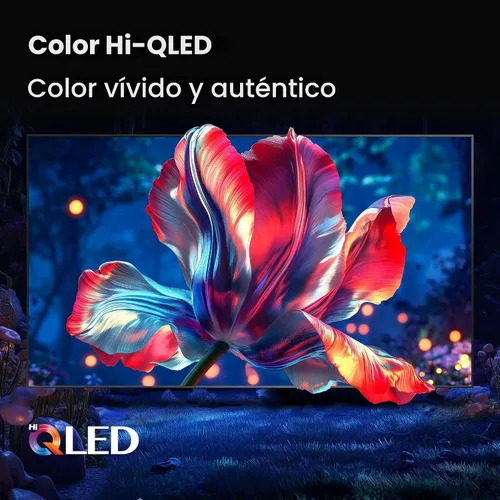 Vista 5 de Hisense 43" Serie E6 Cinema Hi-QLED 4K UHD Smart Fire TV (43E6QF, modelo 2025) - Sensor de luz AI, Dolby Vision · Atmos, control remoto por voz
