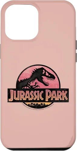 Vista 25 de Funda con logotipo degradado rosa para iPhone 16 Jurassic Park