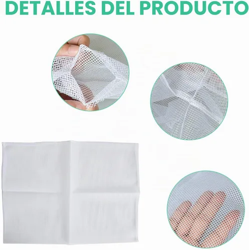 Vista 2 de Bolsa de filtro para prensa de frutas y vino de capacidad de 1.6 galones, paquete de 2