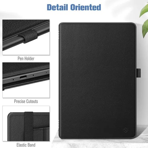 Vista 8 de Fintie Funda giratoria para Amazon Fire Max 11 (13ª generación, versión 2023) con soporte para lápices integrado, funda protectora con soporte