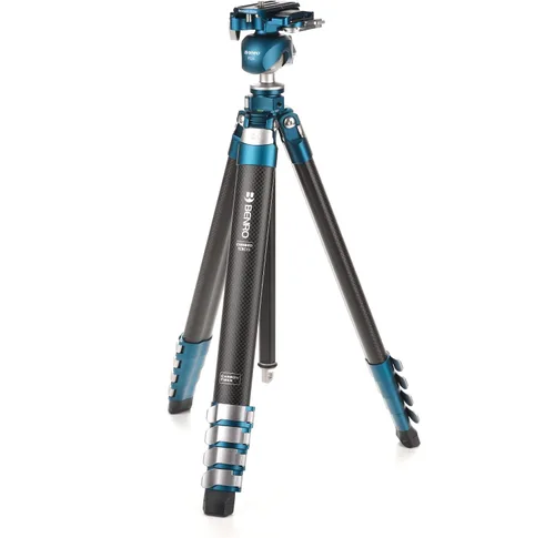 Vista 7 de Benro CyanBird Aluminum 5 Section Tripod with FS20PRO (TCBA15FS20PROC)