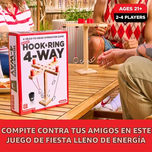 Vista 2 de ¿QUÉ MEME? Buzzed 4-Way Hook & Ring Juego de beber por Relatable