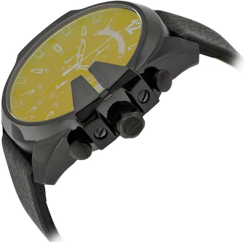 Vista 4 de Diesel Mega Chief - Reloj de cuarzo con cronógrafo de acero inoxidable para hombre