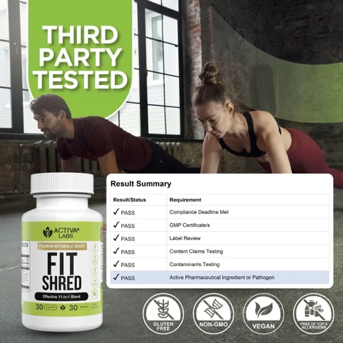 Vista 7 de Swiss Activa+ Paquete de hierbas 7 en 1 Berberine & Activa Labs Fit Shred 11 en 1 Soporte metabólico, cardíaco, digestivo y para controlar