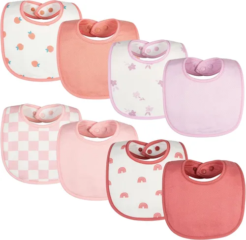 Vista 8 de Tiny Twinkle Baby Feeding Bibs - Waterproof and Absorbent Infant Drool and Feeding Baby Bibs
