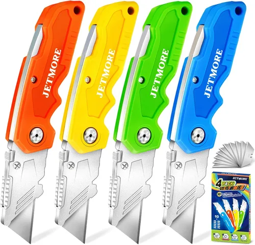 Vista 11 de Paquete de 12 cuchillos utilitarios con 10 cuchillas 12pack-folding
