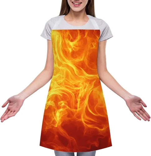 Vista 18 de Delantal ligero para mujer con bolsillo, resistente al agua a la moda para cocinar en casa Color (952)