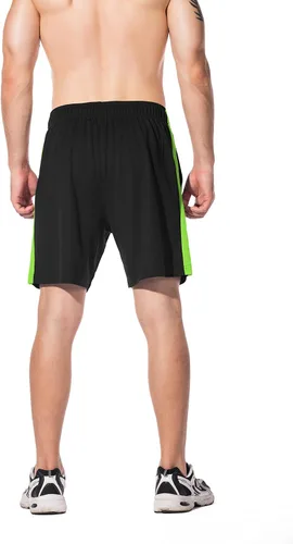 Vista 3 de LINSONMAN Mens Athletic Shorts for Running Training and Gym Workouts - Quick-Drying and Lightweight Sports Shorts