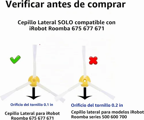 Vista 7 de Piezas de repuesto Accesorios para iRobot Roomba 600 Series