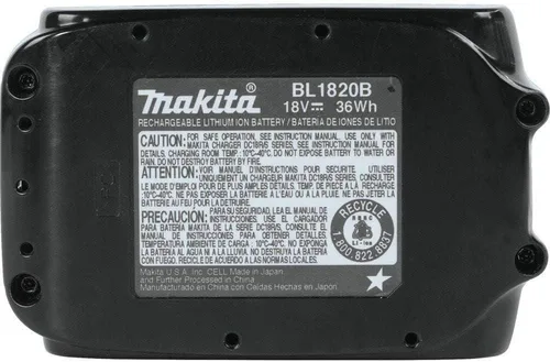 Vista 4 de Makita BL1820B 18V Batería compacta Iones de litio