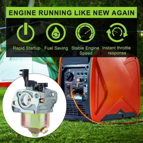 Vista 6 de Carburador de 196CC para Champion Power Equipment 3000 3500 4000 Watts 6.5HP Motor OHV 46515 46596 40026 46516 46533 Piezas de Generador