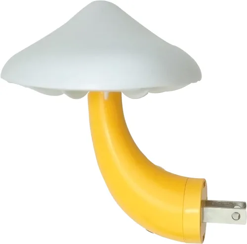 Vista 6 de iBetterLife [50 paquetes] Sensor LED de hongos luz nocturna enchufable de pared linda luz nocturna de hongos lámpara de dormitorio de ensueño