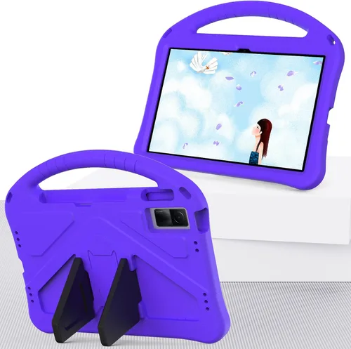 Vista 8 de Funda para tableta para Xiaomi Redmi Pad 2022 de 10.61 pulgadas para niños, duradera y ligera, EVA, a prueba de golpes, funda de soporte con mango