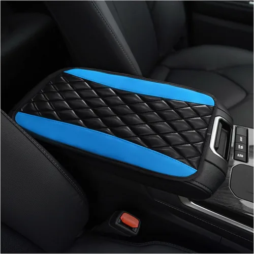 Vista 14 de Ohleats - Almohadilla de consola central para automóvil, funda protectora impermeable de cuero PU para reposabrazos de auto, cómoda alfombrilla