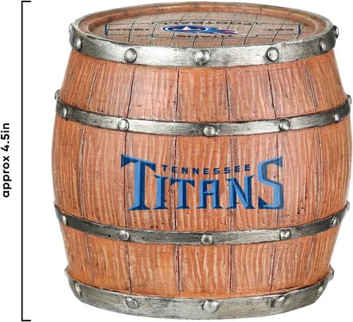 Vista 4 de FOCO NFL Team Logo 5-Pack Barrel Beverage Drink Coaster Set