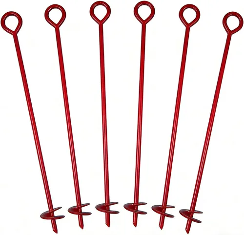 Vista 6 de MTB Supply 1 Pack Anclaje de Suelo de 15 Pulgadas con Broca de 3 Pulgadas de Hélice, Varilla de 12mm, Anclaje de Suelo de Alta Resistencia