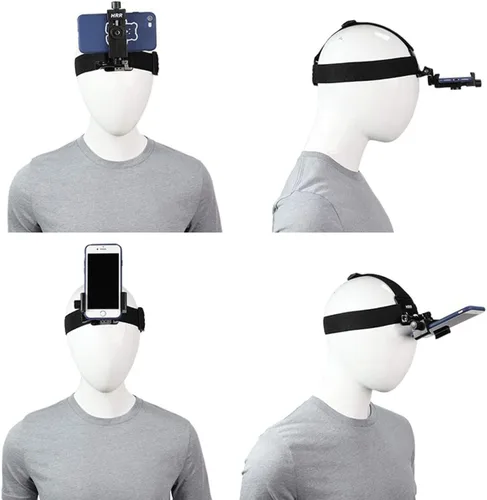 Vista 8 de Pellking POV/Vlog - Kit de montaje para correa de cabeza para teléfono inteligente, compatible con teléfonos inteligentes iPhone Samsung, Hero 9, 8
