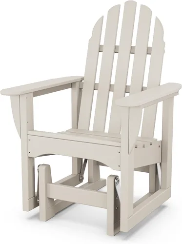 Vista 10 de POLYWOOD ADSGL-1BL Classic Adirondack Glider Chair, Black