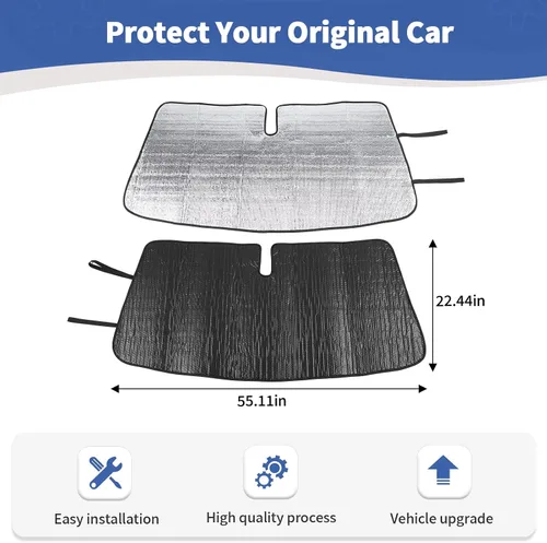 Vista 6 de RT-TCZ Parasol Visor de Parabrisas para 4Runner para Toyota 4Runner 2010-2023 Accesorios de Parasol de Ventana Delantera