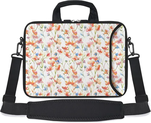 Vista 19 de RICHEN - Bolso bandolera de 10 pulgadas con asa, funda para laptops, notebooks, tablets infantiles de 7 a 10.2 pulgadas