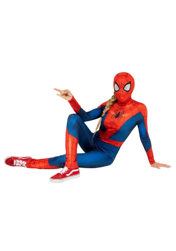Vista 3 de Disfraz de Spider-Man en versión cómic para mujer Multicolor