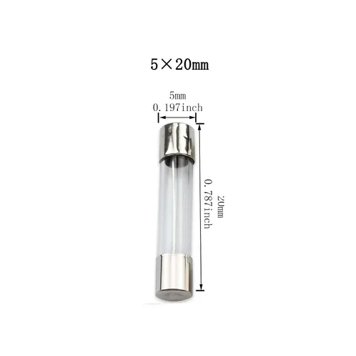 Vista 3 de Soporte de fusible AGC tipo tornillo en línea para automóvil de 0.197 x 0.787 in, 16 cables Awg, 10 piezas + fusible de tubo de vidrio de soplado