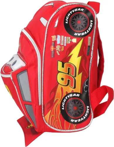 Vista 2 de Pixar Cars Rayo McQueen forma 10 pulgadas Mini mochila