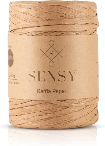 Vista 19 de Sensy Premium - Papel de rafia (438 yardas), cinta de papel (azul)