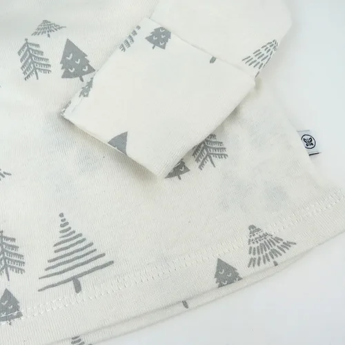 Vista 3 de HonestBaby 3-Piece Organic Cotton Kimono Top, Footed Pant & HeadbandBeanie Set for Infant Baby Boys, Girls, Unisex