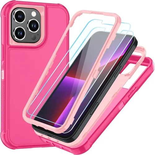 Vista 53 de SunStory Funda compatible con iPhone 11 con protector de pantalla HD, 3 capas de alta resistencia de cuerpo completo, funda protectora híbrida 3
