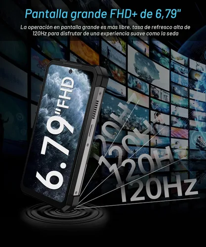 Vista 7 de 8849 Tank 3 Pro - Teléfono celular resistente desbloqueado, Android 14, resistente al agua, con proyector, 6.79 pulgadas, 23800 mAh, 5G, teléfonos