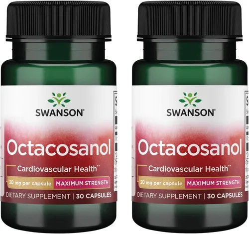 Vista 7 de Máxima fortaleza 100% Nat octacosanol 20.000 mcg 30 cápsulas