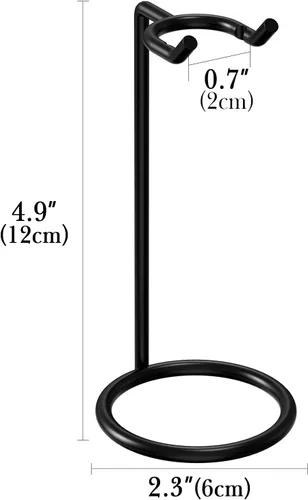 Vista 2 de Linkidea Paquete de 2 soportes para maquinilla de afeitar de seguridad de acero inoxidable, soporte de afeitado de viaje, compatible con Gillette