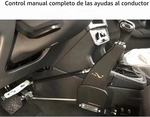 Vista 2 de YANGG Controles manuales para conducir con los pies, equipo de ayuda para discapacitados, mango para conductor, ayuda para pedales