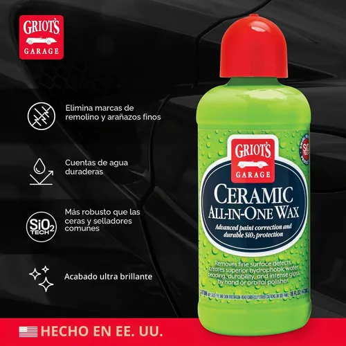 Vista 3 de Griot's Garage Cera de cerámica todo en uno para depilación de automóviles, camiones y vehículos recreativos, ideal para eliminación de defectos