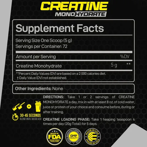 Vista 2 de Forzagen Monohidrato de creatina en polvo sin sabor, creatina micronizada en polvo para ganancia muscular para hombres y mujeres, creatina