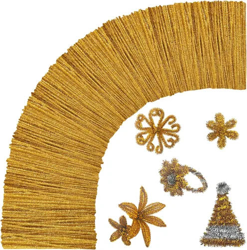 Vista 17 de Limpiadores de tubos negros para manualidades, 200 unidades de varillas de chenilla, suministros para manualidades, manualidades de Halloween