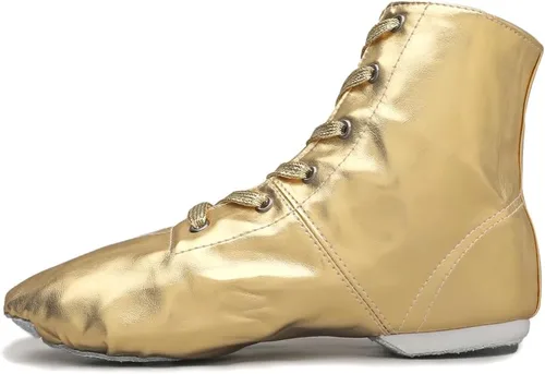 Vista 5 de MSMAX Botas de baile de jazz para niña de PU