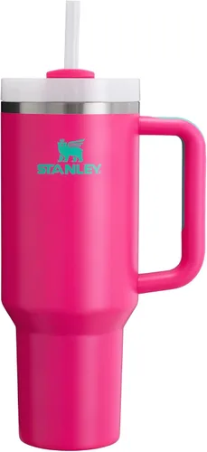 Vista 197 de STANLEY Quencher H2.0 Vaso Térmico con Asa y Pajita 64 oz Tapa Flowstate de 3 Posiciones Gran Capacidad para Viajes y Deportes Vaso de Acero