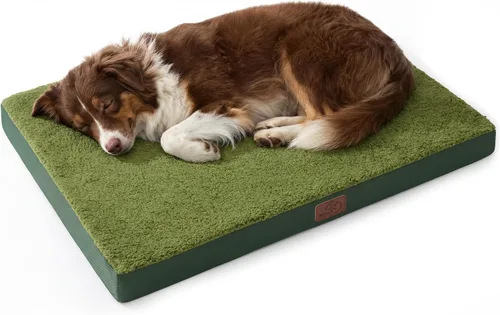 Vista 8 de Bedsure - Cama ortopédica pequeña para perros chicos, impermeable, con funda extraíble lavable, tapete de espuma con forma de huevera para mascotas
